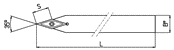 Wendeplattenhalter neutral für 35°-Kopierplatte / VCGT +VCMT